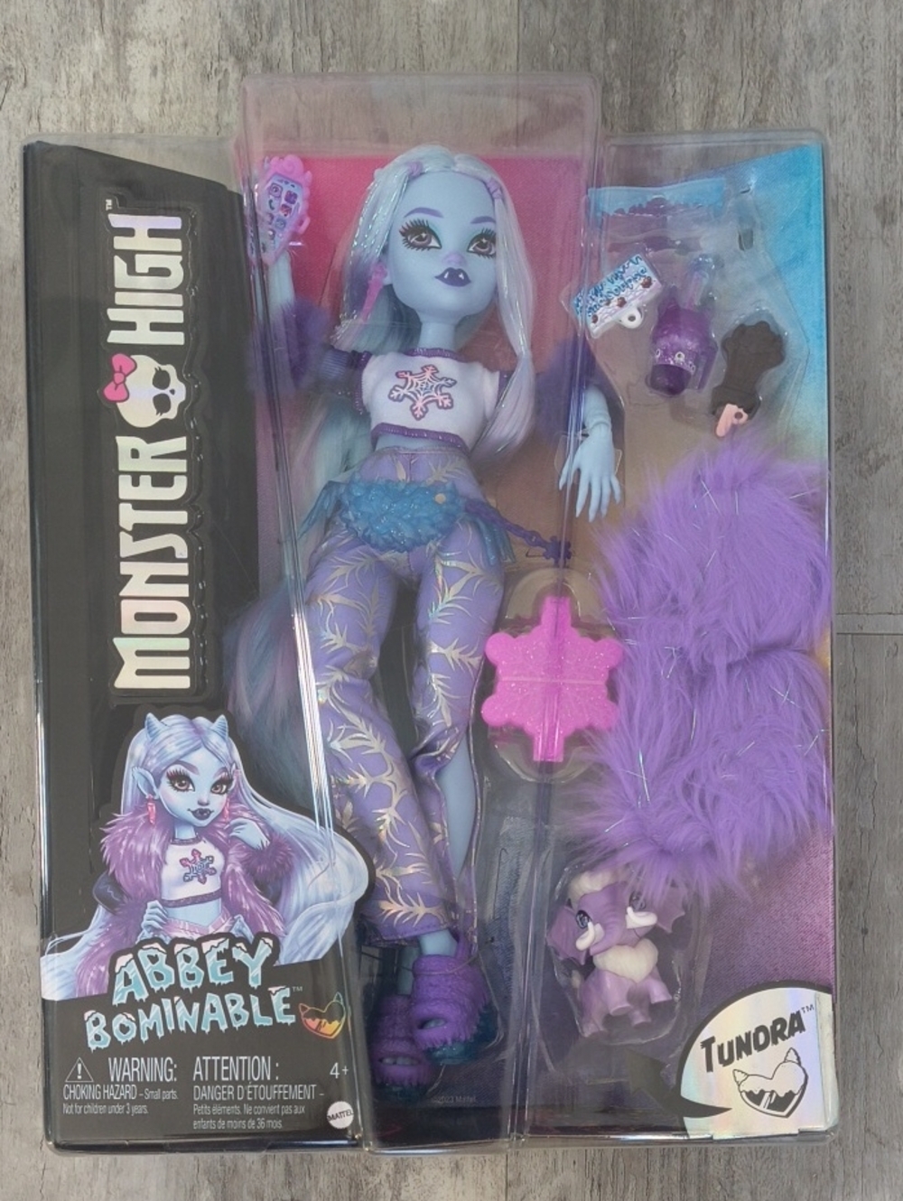 monster high Abbey Bominable Doll - Purple, Blue & White